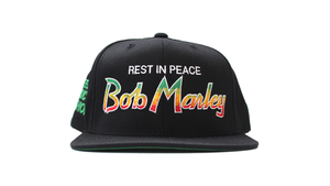 Image of REST IN PEACE BOB MARLEY SNAPBACK