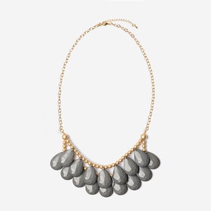 Image of Gray Briolette Necklace
