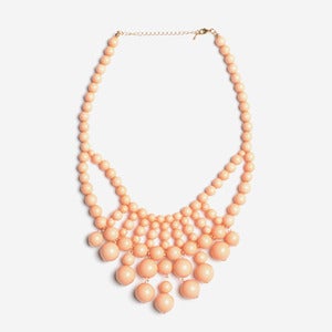 Image of Peach Cascade Bubble Necklace