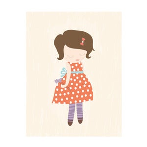 Image of 'Elsie and the lavender' Art Print
