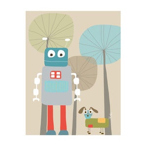Image of Robot and Robo Dog