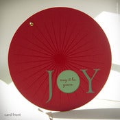 Image of Circular "JOY" Holiday Card {#128}
