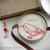 Image of Bird Personalized Bookplates + Beaded Bookmark {#311}
