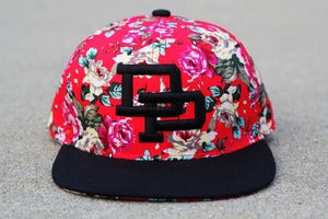 Image of DP Floral Snapback l RED
