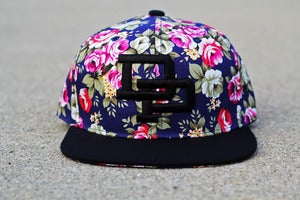 Image of DP Floral Snapback l NAVY
