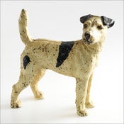 Image of Hubley Fox Terrier Doorstop / 1930s
