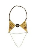 Image of Pale Yellow Triangle Peter Pan Necklace