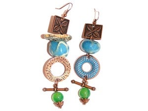 Image of Jade Charm Earrings
