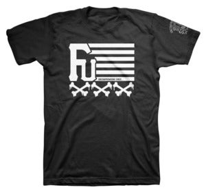 Image of UNCOMPROMISING FLAG TEE BLK