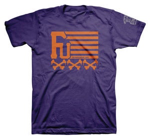 Image of UNCOMPROMISING FLAG TEE PRPL