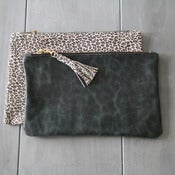 Image of Leather Clutch - Print