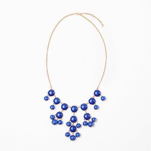 Image of Royal Blue Mini Bubble Necklace