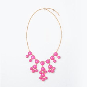 Image of Fuchsia Mini Bubble Necklace