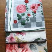 Image of Hydra Vintage Barkcloth Fabric Scrap Bag