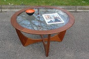 Image of Vintage G-Plan 'Astro' series teak and glass coffee table circa 1960/70s