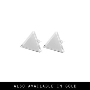 Image of Kloe. Mirrored Triangle Studs