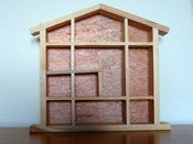 Image of Unpainted "Wonky" Wooden Display Unit - Free Shipping