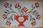 Image of Red and Green Wool Mat