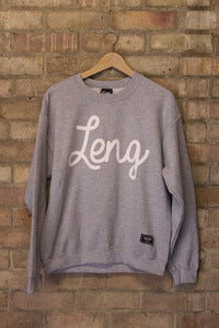 Image of LENG SCRIPT CREWNECK GREY