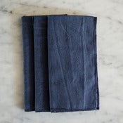 Image of navy linen napkins