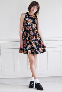Image of Jula Dark Floral Dress