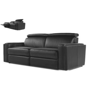 Image of Ellie Dual Reclining Leather Sofa 