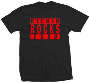 Image of Kickin Rocks T-Shirt (Black/Red)