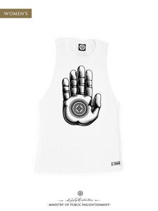Image of WOMEN'S PALM MUSCLE T-Shirt | White