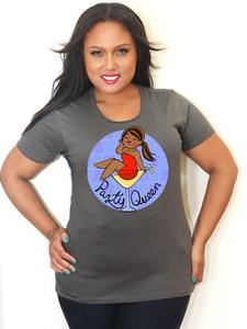 Image of The Party Queen Crew Neck Tee