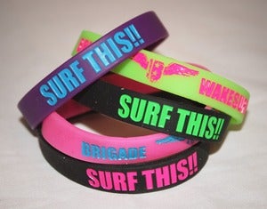 Image of Brigade "Surf This" Neon Wristbands
