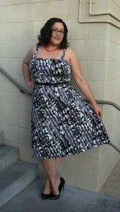 Image of 'Rocker Girl Jane' dress - Mr Slate print - limited 