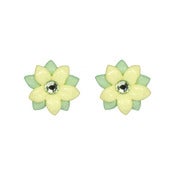 Image of Orecchini "TEA GARDEN" in lucite e cristalli Swarovski - E24CL11 Darjeeling