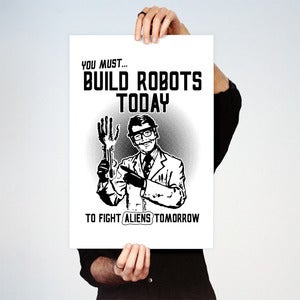 Image of Build Robots Big Print