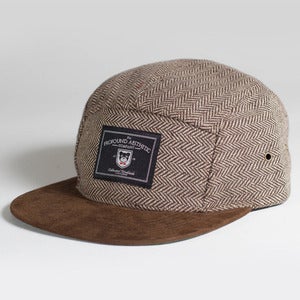 Image of The Academy Tweed classic 5 panel, Brown