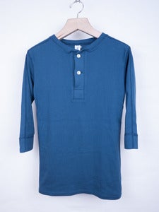 Image of Velva Sheen - 3/4 Sleeve Ribbed Henley