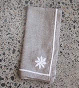 Image of White Flower Napkins