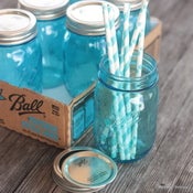 Image of ** Fête des mères ** Authentiques Pots Mason Jar bleus vintage **édition limitée**