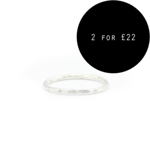Image of Desre. Sterling Silver Dimple Knuckle Ring