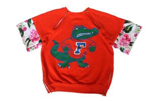 Image of D.Fame Floral "Florida Gators" Crewneck