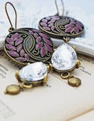 Image of Mauve Chandelier Earrings