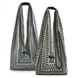 Image of Long Jogi Bag in Geometric or Aztec Jacquard