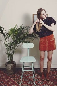 Image of Welland merino wool sweater (shown in Bright Night)