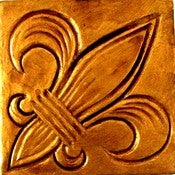 Image of Original Art - Fleur de lis Coaster
