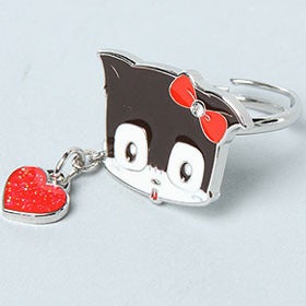 Image of Lovi Kitty Face Charm Ring 