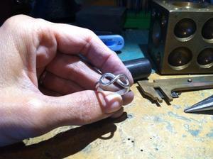 Image of Chunky Sterling Silver Infinity Ring