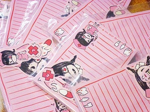 Image of nurse janey stationery set
