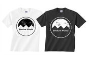 Image of Broken World Media logo t-shirt