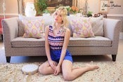 Image of Almost Famous Playsuit (Blue Stripe)