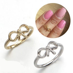 Image of Forget me not bow midi ring