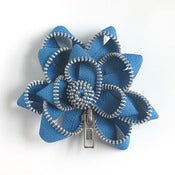Image of Zipper Pin SALE turquoise/silver